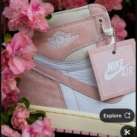 Air Jordan 1 OG high atmosphere muslin sail white 8.5 - Picture 3 of 13